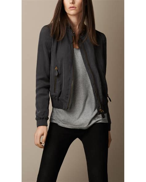 burberry leather jackert|burberry lightweight jacket women.